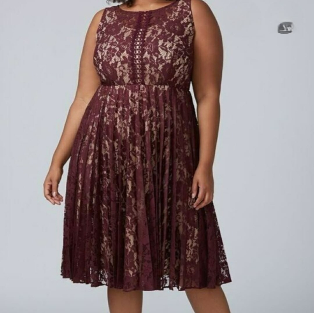 Lane Bryant sleeveless, fit-and-flare cocktail dress-- Sz  20